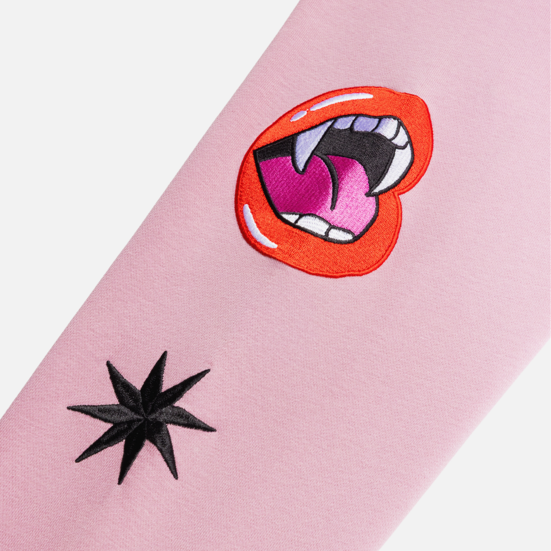 Full Fangs Pink Crewneck