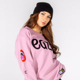 Full Fangs Pink Crewneck